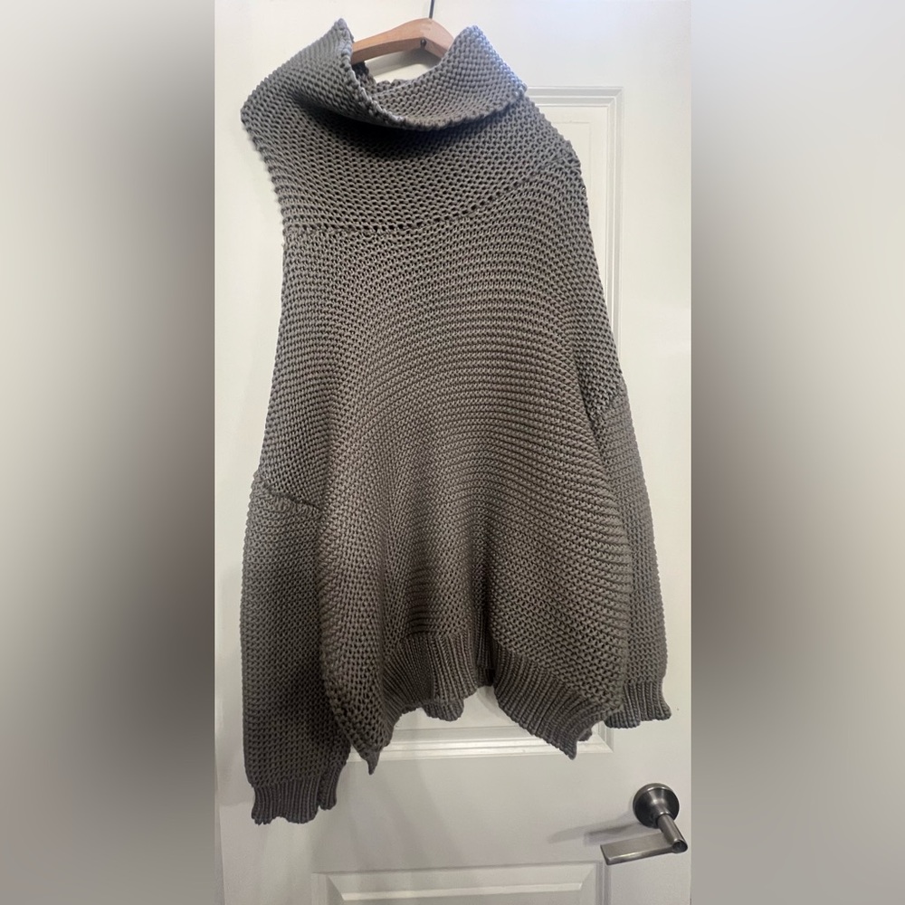 Super thick and warm cowl neck sweater.